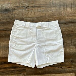 Brooks Brothers White Cotton Bermuda Shorts Size 8